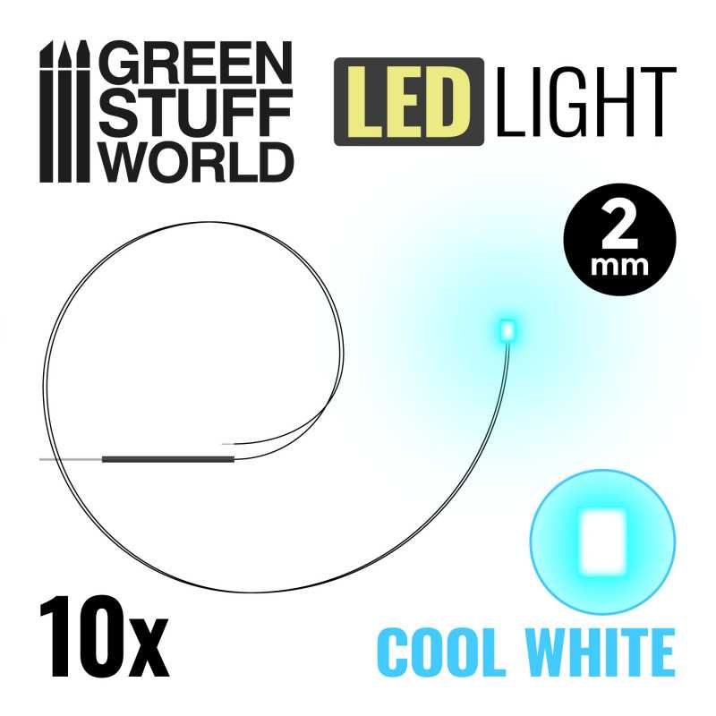 2mm LEDS - Cool White