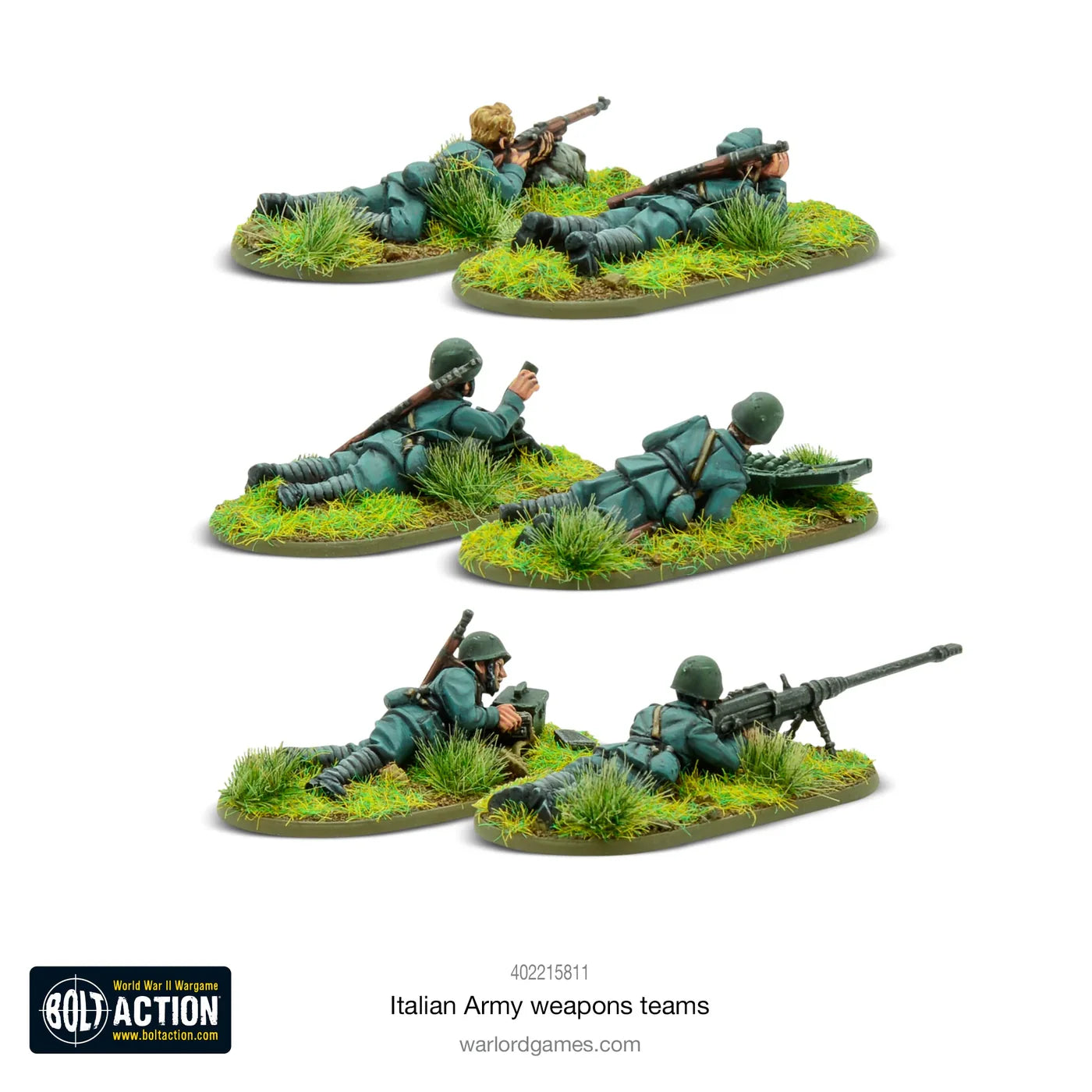Italian Army - Sniper, Light Mortar and Anti Tank Rifle Teams (metal)