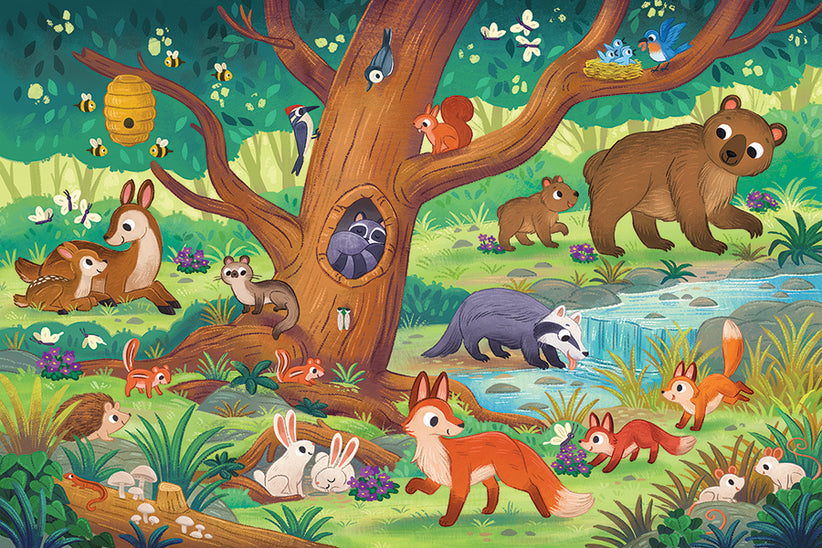 Bear and Friends - 35 Piece Floor Puzzle