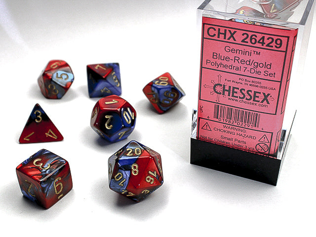 Chessex: Blue-Red/Gold