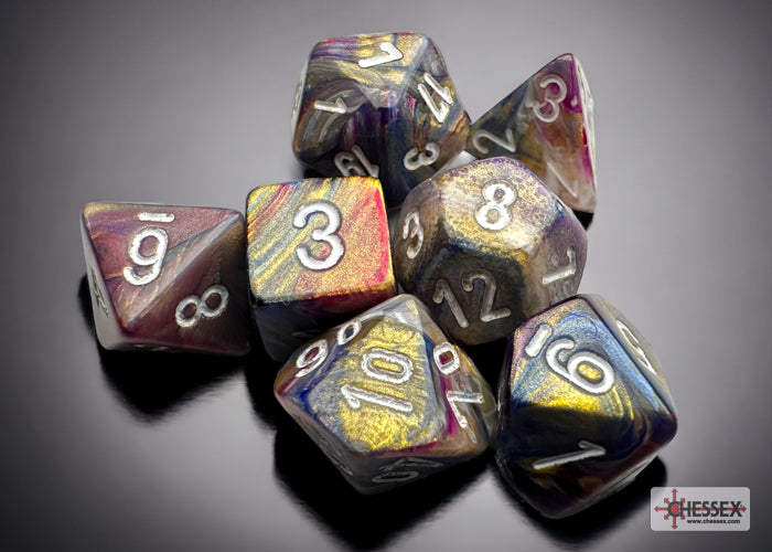 Chessex Mini: Festive - Carousel/White