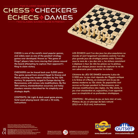 Chess & Checkers (Wooden)
