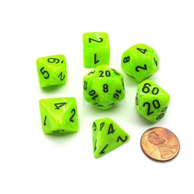 Chessex: Vortex Bright Green/Black