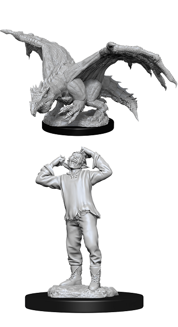 D&D - Green Dragon Wyrmling & Afflicted Elf