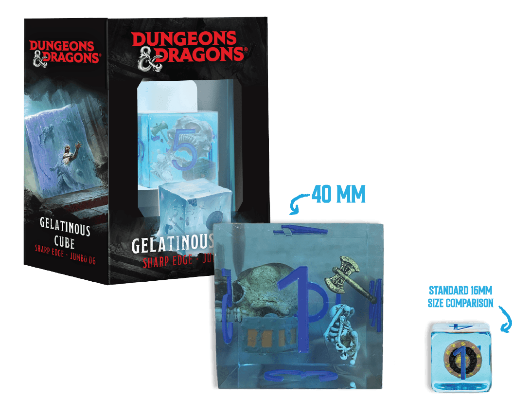 D&D Gelatinous Cube Jumbo D6