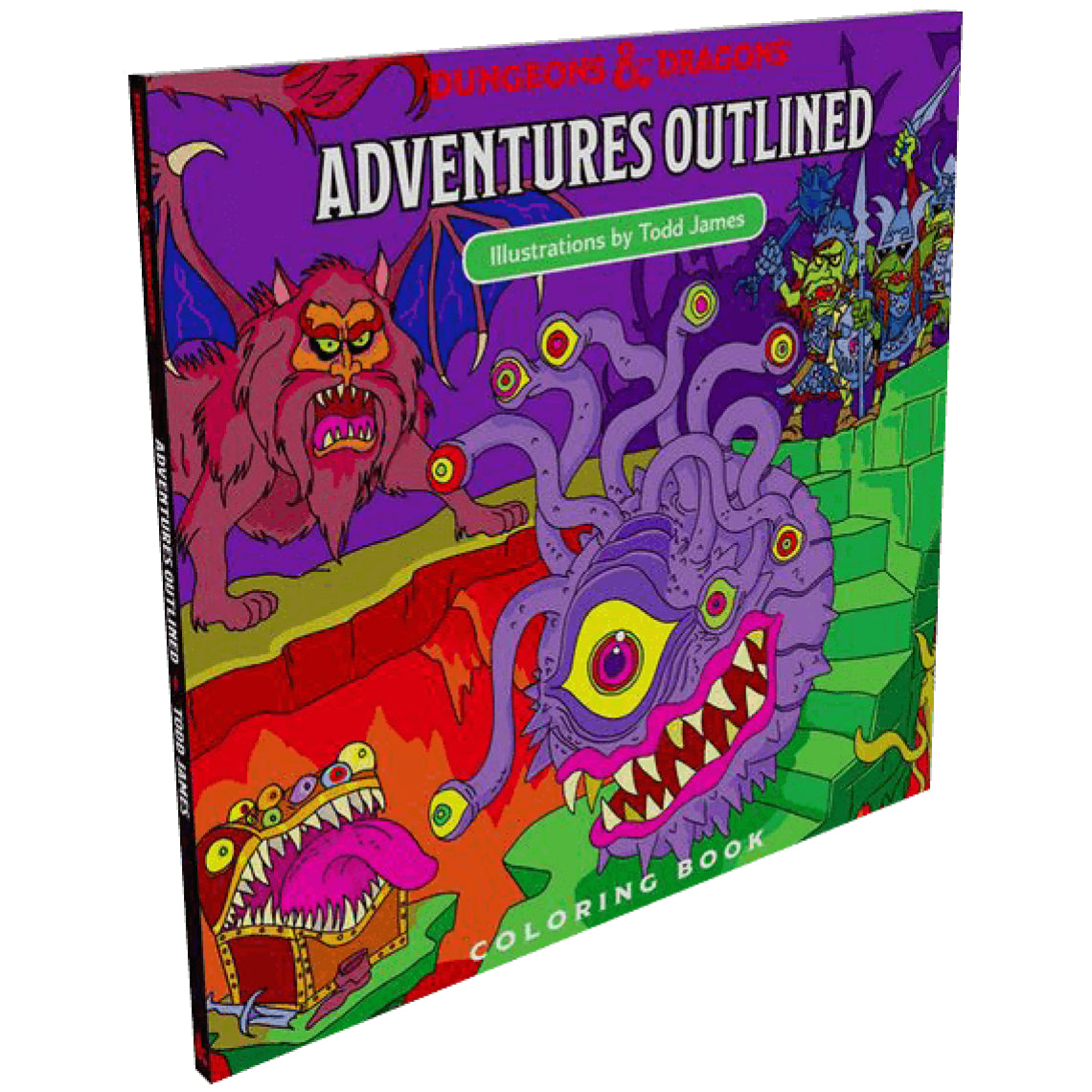 Dungeons & Dragons Coloring Book - Adventures Outlined