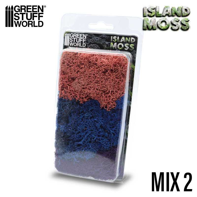 Islandmoss - Blue Violet and Light Pink Mix