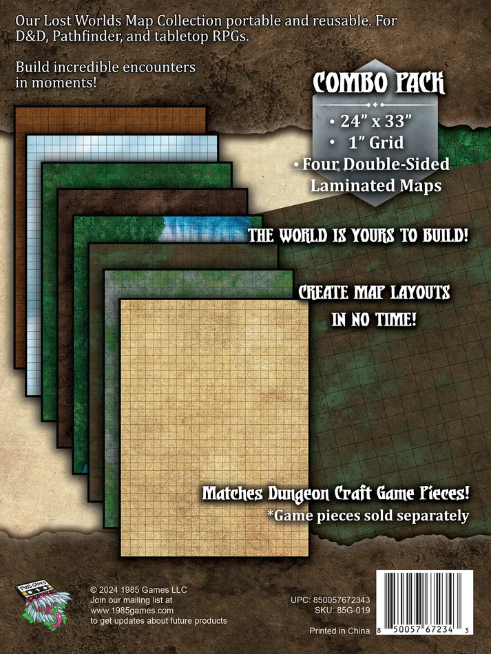 Loke Battle Mats - Dungeon Craft Battle Map: Lost World