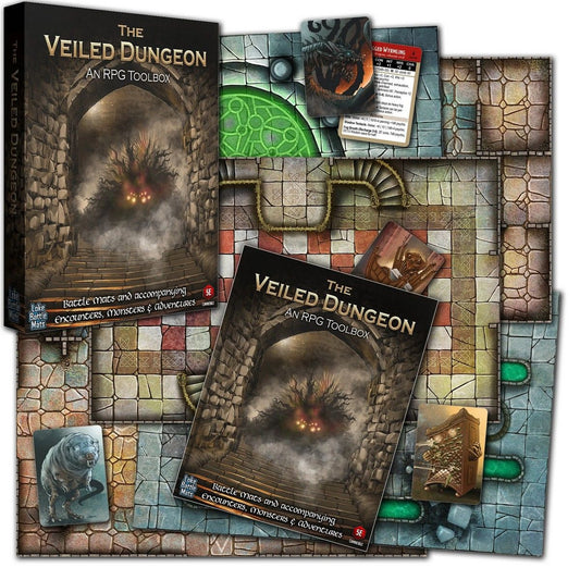 Loke Battle Mats - RPG Toolbox: The Veiled Dungeon
