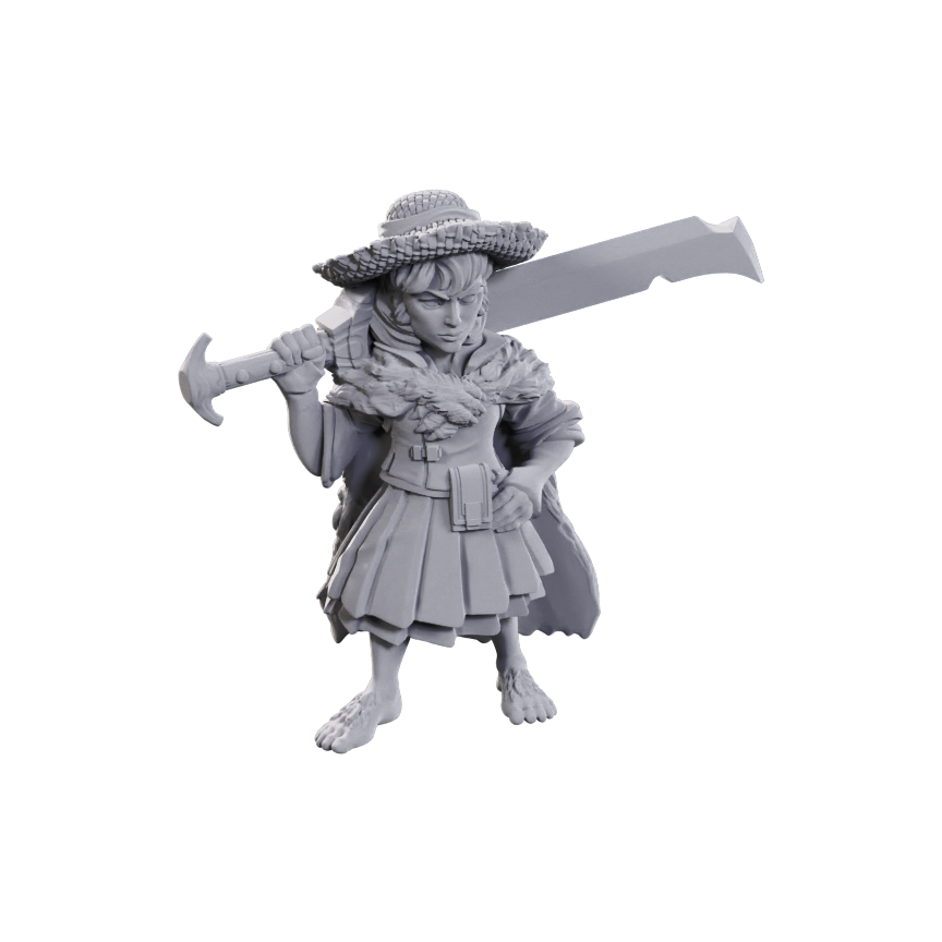 Pathfinder - Low-Level Halfling Magus (Female)