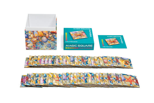 Magic Square Puzzle: Tidal Pool - 49 Pieces