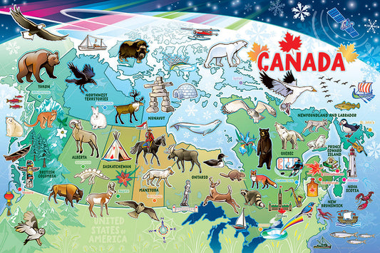 Map of Canada - 35 Piece Floor Puzzle
