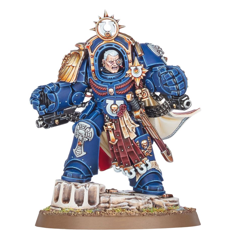 Ultramarines Marneus Calgar in Armour of Antilochus