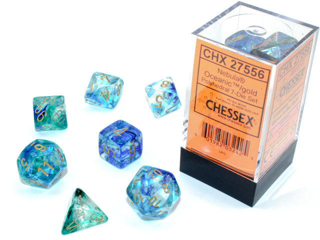 Chessex: Nebula Oceanic/Gold