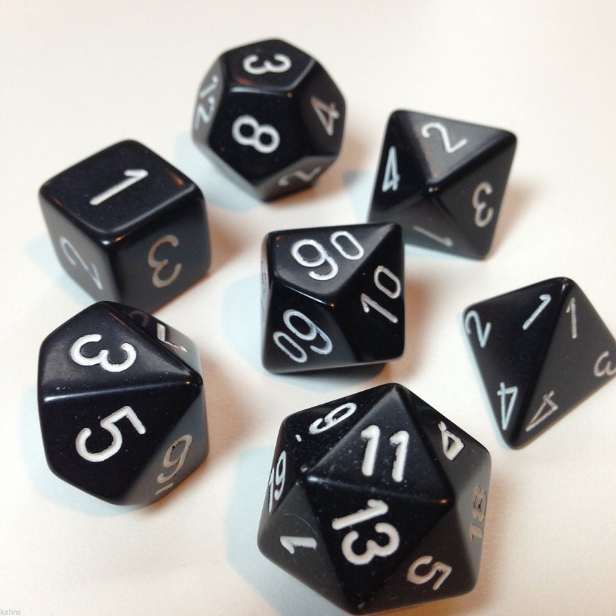 Chessex: Opaque Black/White