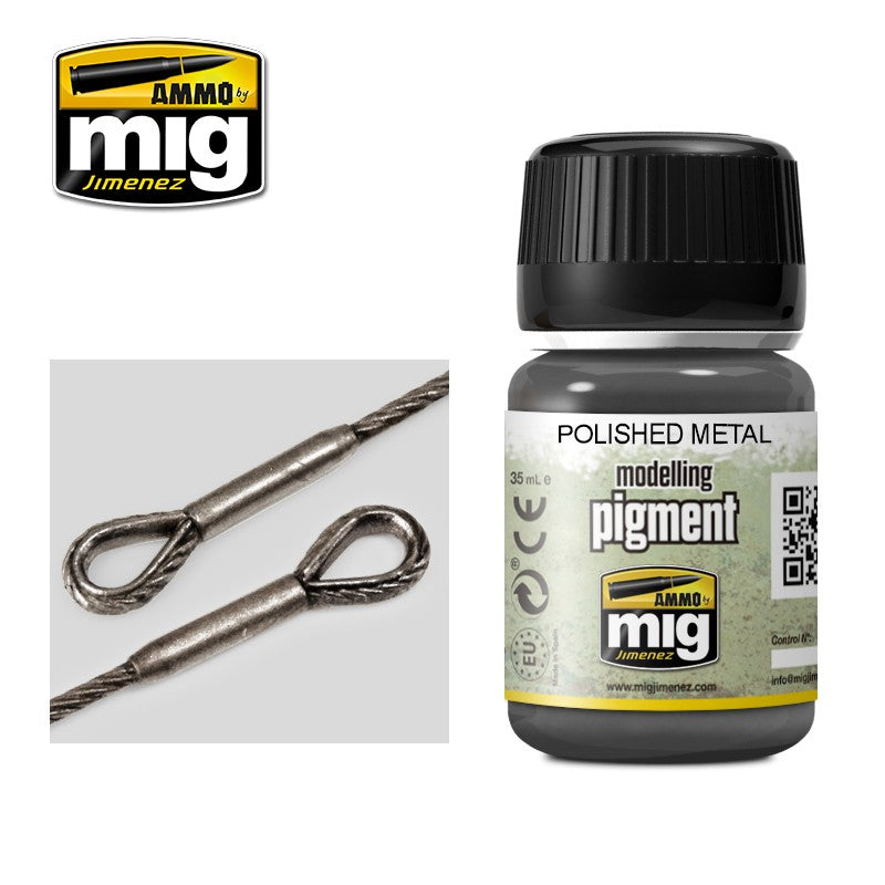 Ammo Mig Pigments: Polished Metal