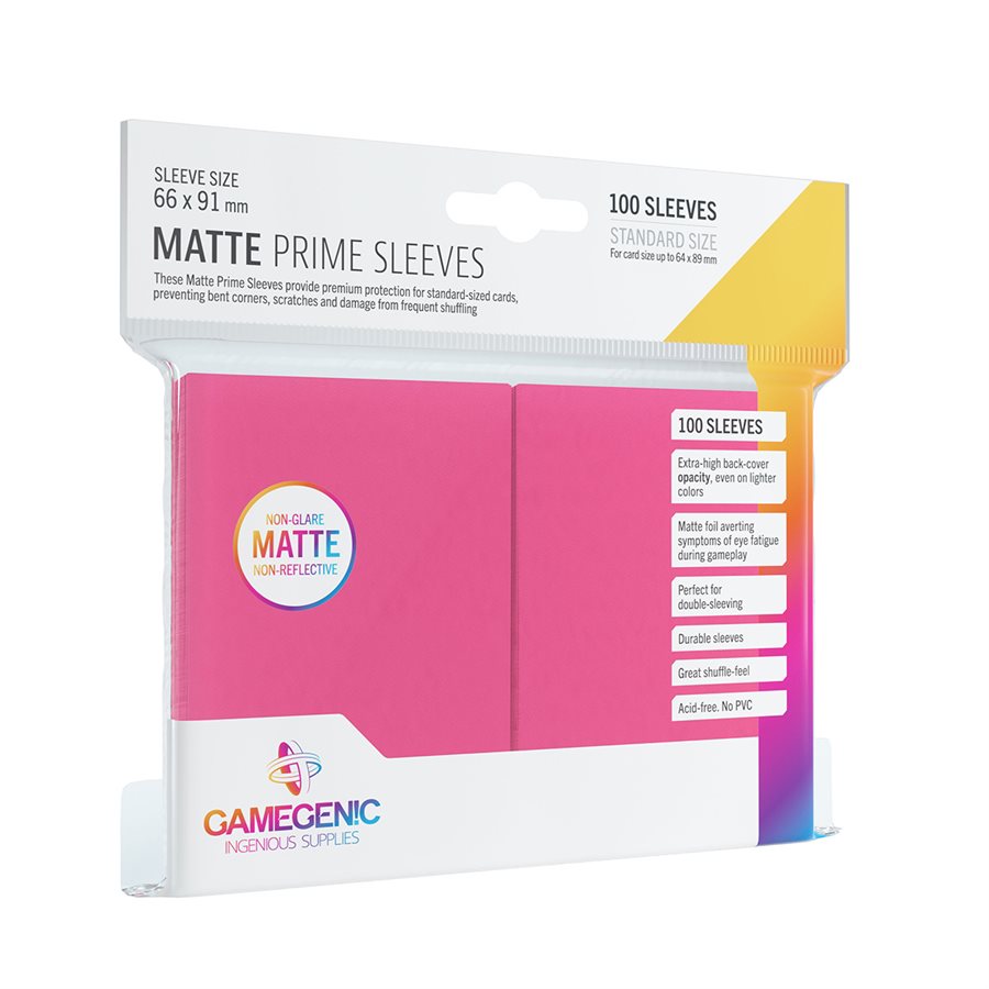 Matte Prime Sleeves 100 (Pink)