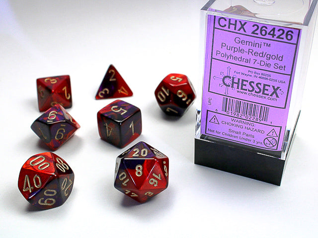 Chessex: Purple-Red/Gold