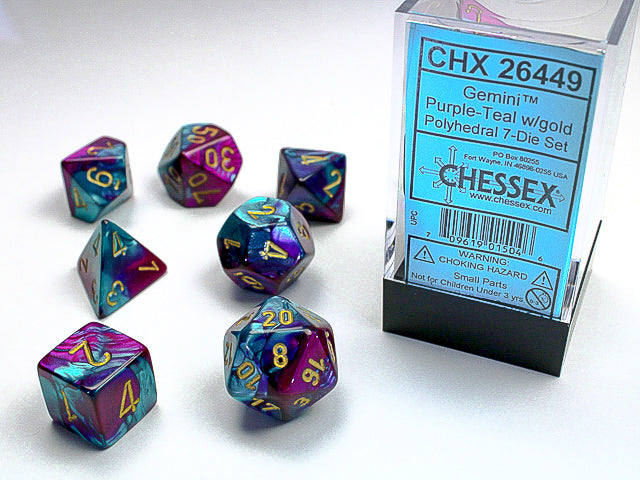 Chessex: Purple-Teal/Gold
