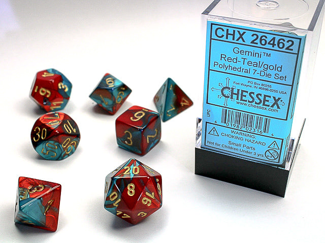 Chessex: Red-Teal/Gold