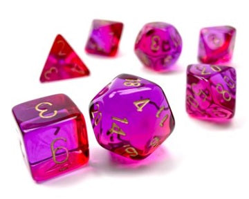 Chessex: Translucent Red-Violet/Gold
