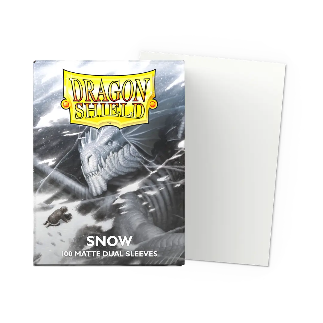 Matte Dual Sleeves - Snow 100CT