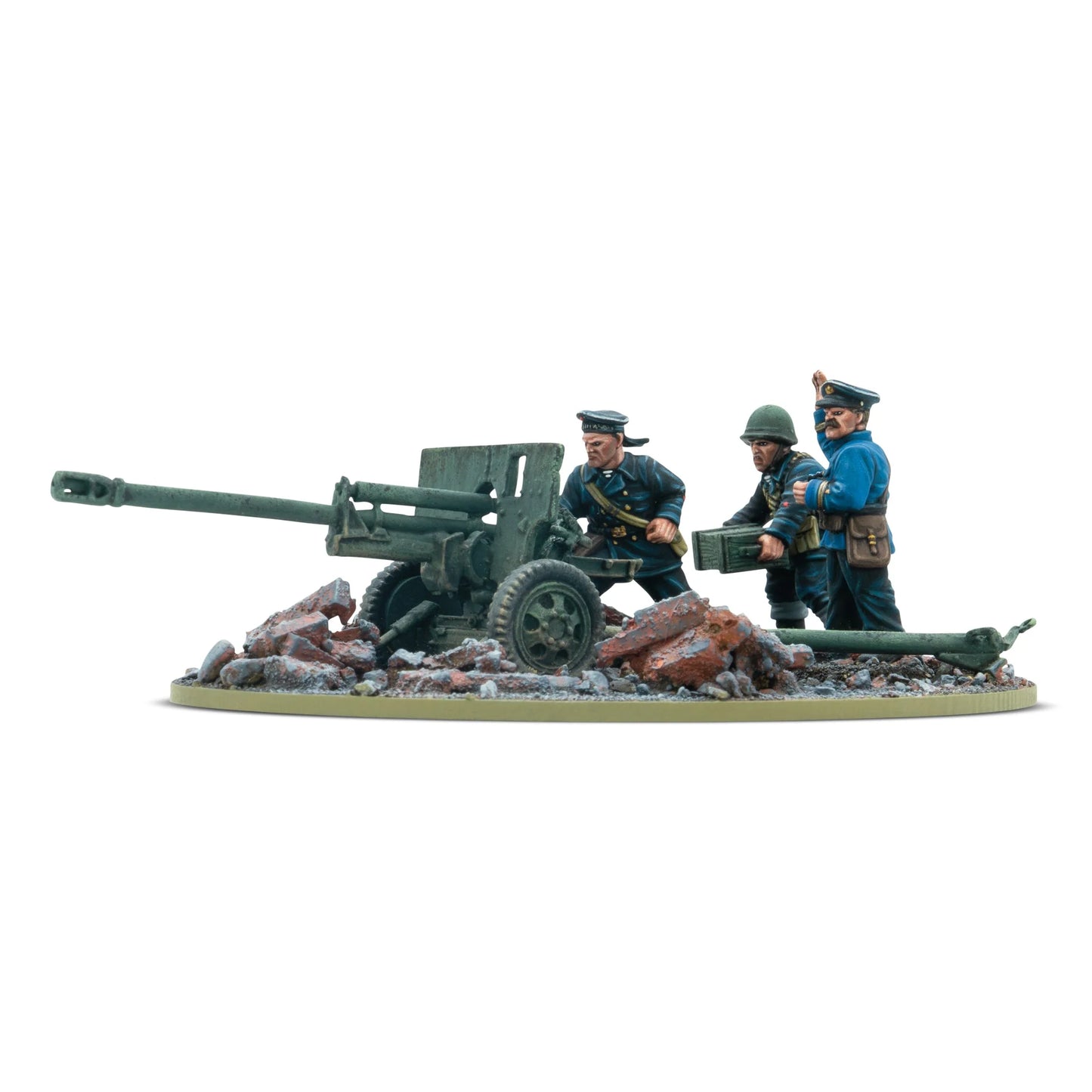 Soviet Union - ZiS-3 Divisional Gun with Soviet Naval Brigade Crew