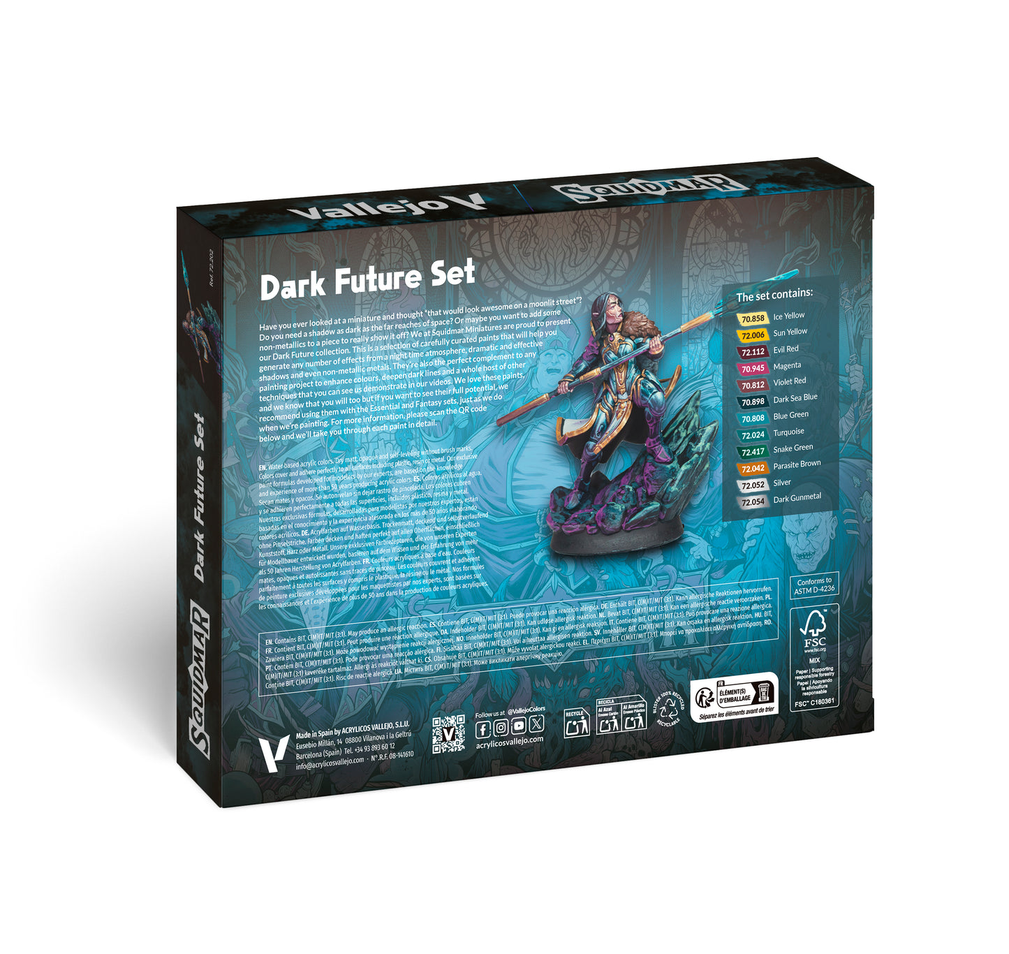 Squidmar Miniatures - Dark Future Paint Set