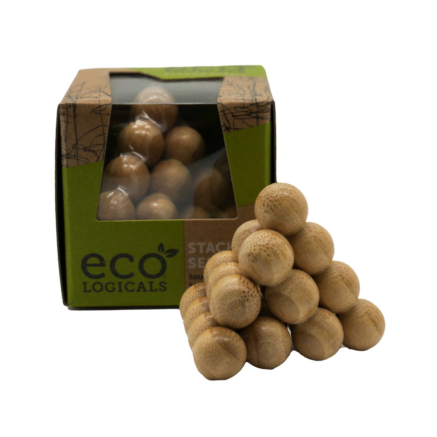Eco Logicals Bamboo Puzzles: Stacking Seeds