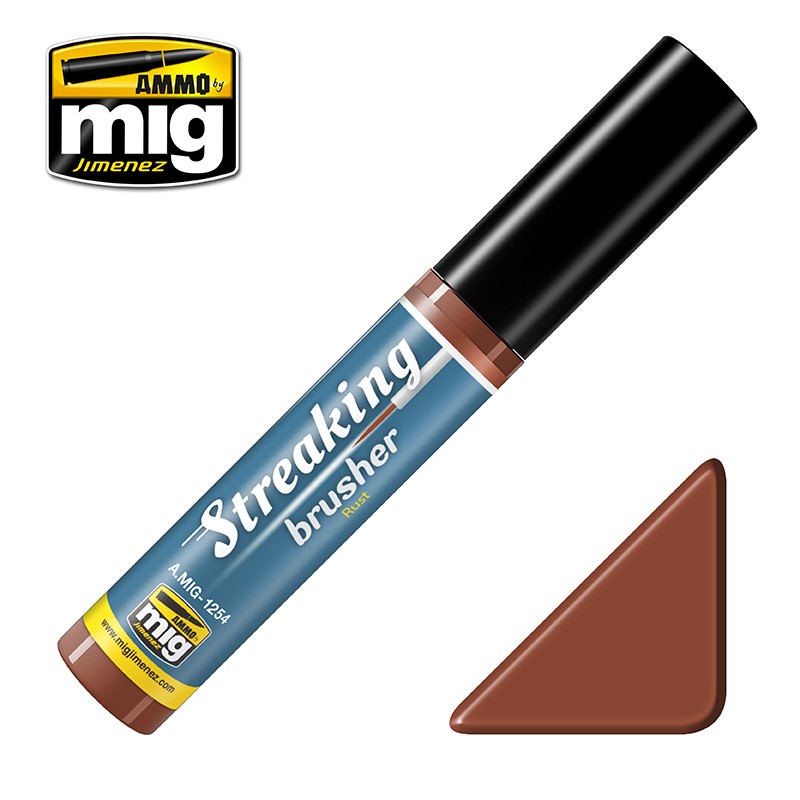 Ammo Mig Streaking Brush Rust