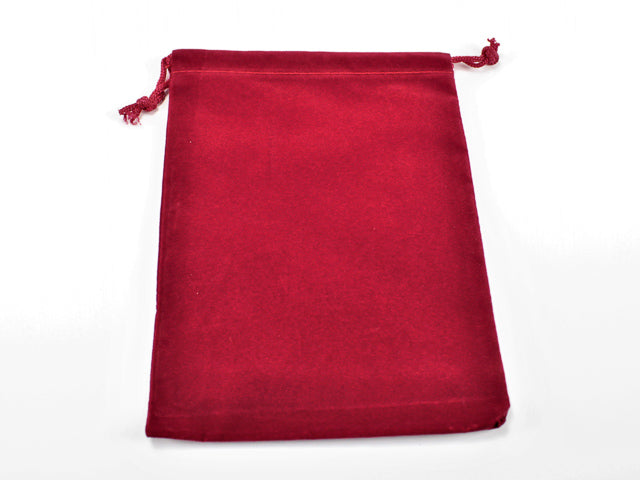 SuedeCloth Dice Bag - Large (Red)