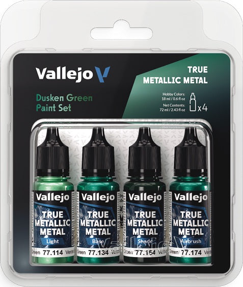 True Metallic Metal - Dusken Green Paint Set