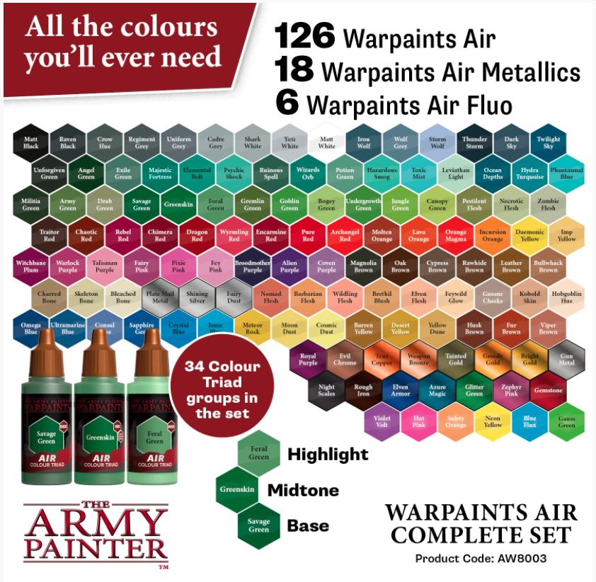 Warpaints Air - Complete Set