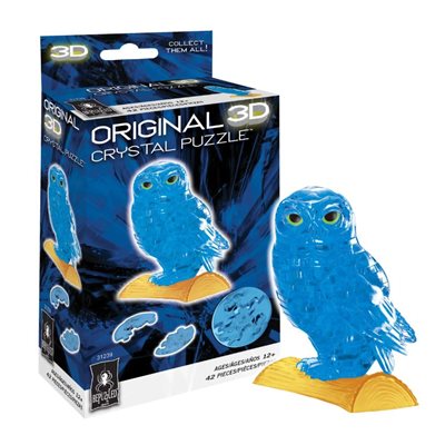 3D Crystal Puzzle - Blue Owl