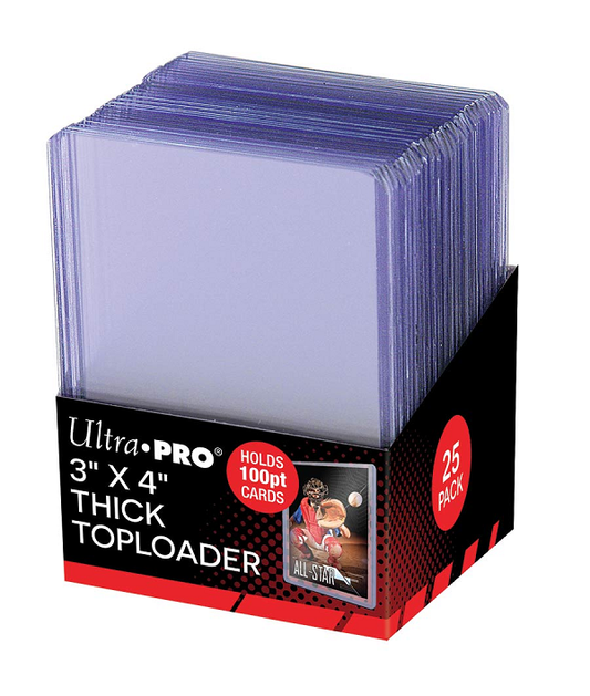3"x4" Super Thick Toploader 25 CT