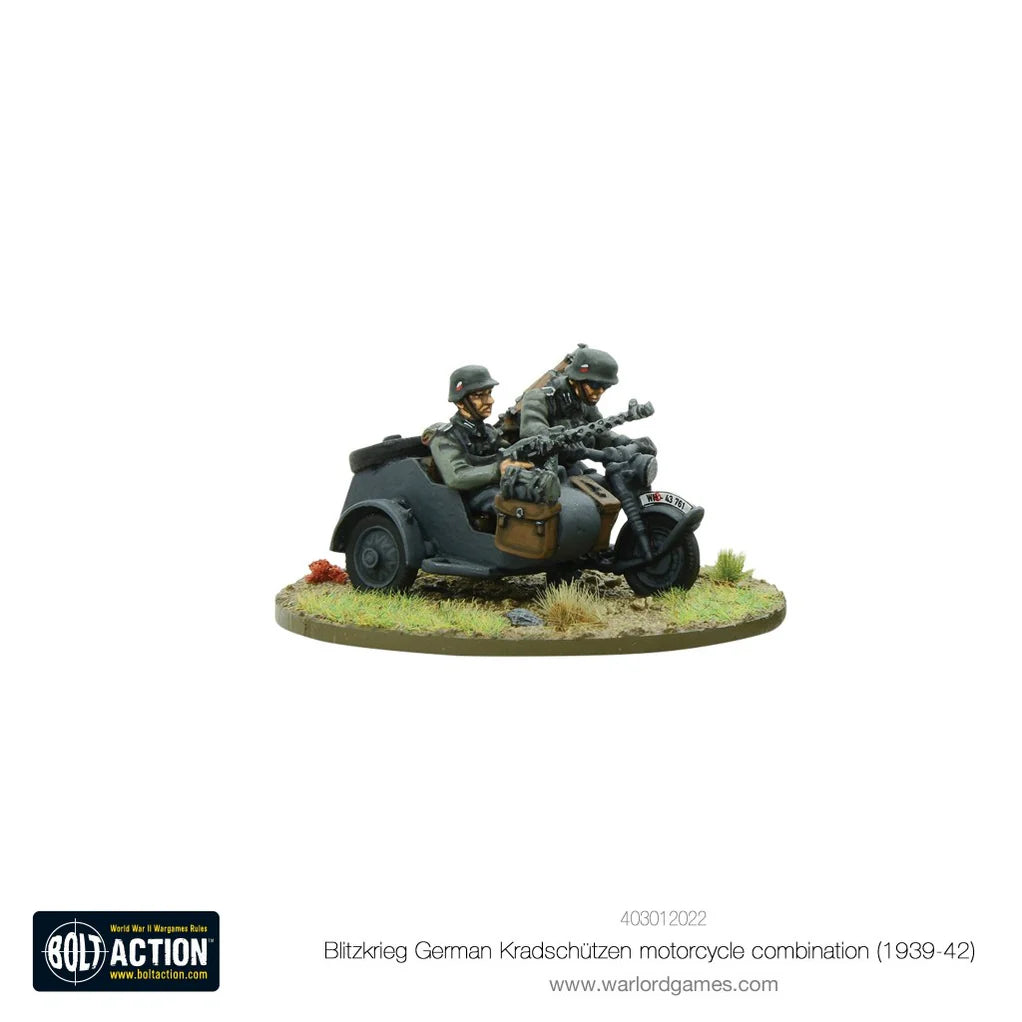 Blitzkrieg German Kradschutzen Motorcycle Combo
