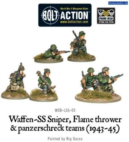 Waffen SS Sniper, Flamethrower & Panzerschrek Teams