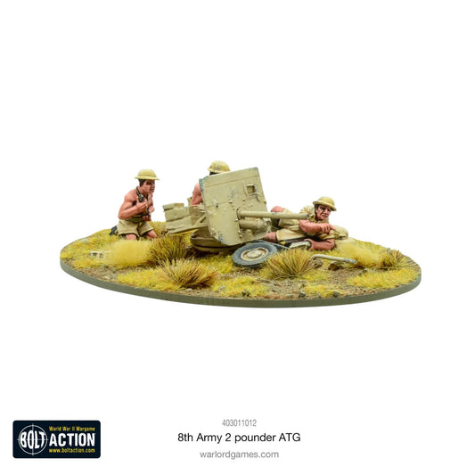British 8th Army 2 Pounder ATG