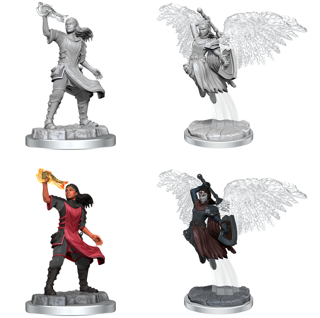 Wizkids - Aasimar Cleric (Female w/ Wings & Magic)