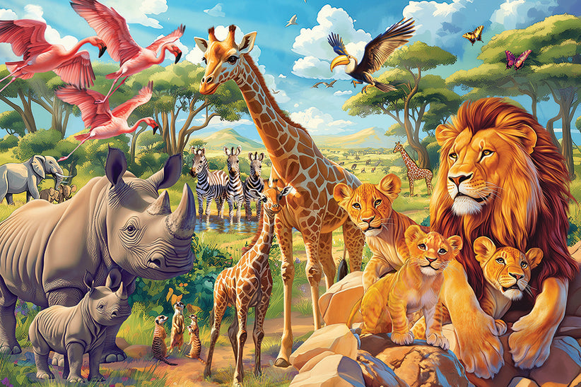 African Plains - 35 Piece Floor Puzzle