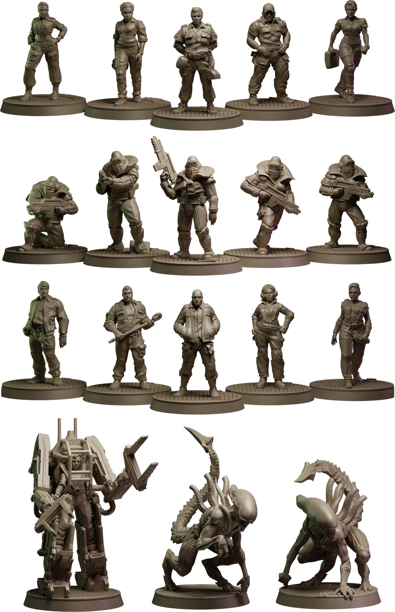 Alien RPG Miniatures Set: Rapture Protocol