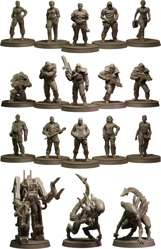 Alien RPG Miniatures Set: Rapture Protocol
