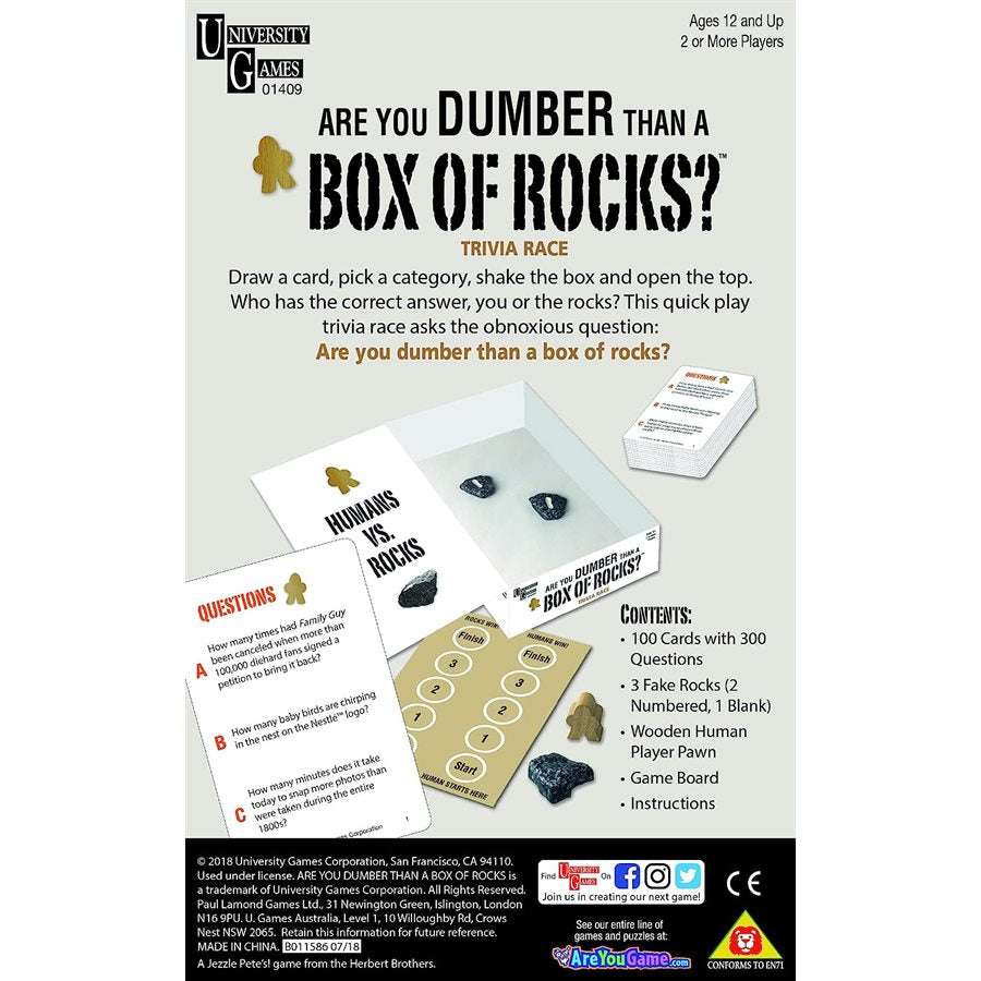 Are You Dumber Than A Box of Rocks?