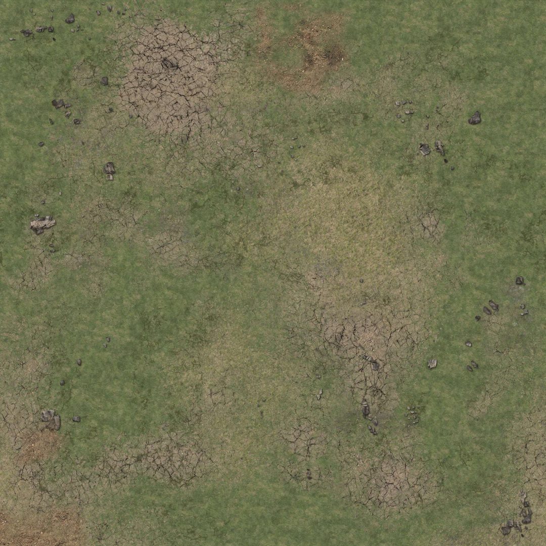 Battle Systems Game Mat - Grassy Fields 3X3