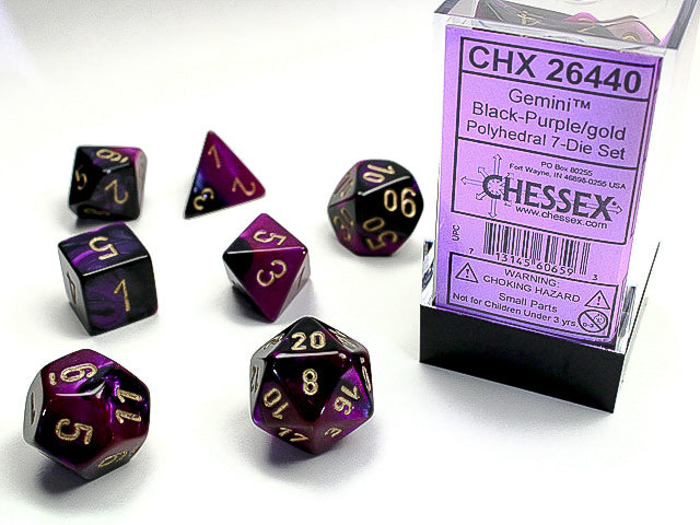 Chessex: Black-Purple/Gold