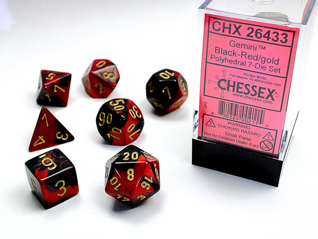 Chessex: Black-Red/Gold