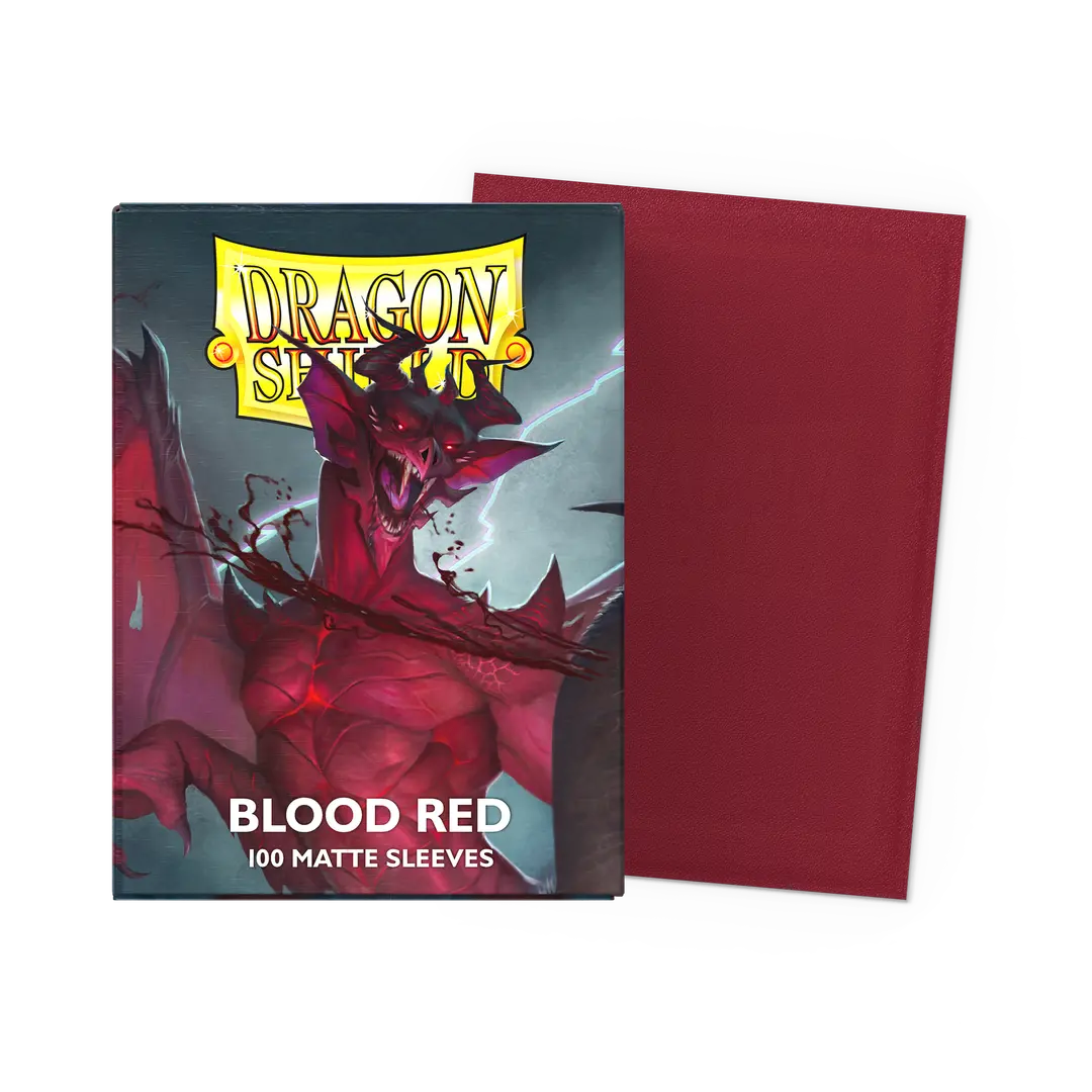 Matte Sleeves - Blood Red 100CT