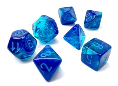 Chessex: Blue-Blue/Light Blue