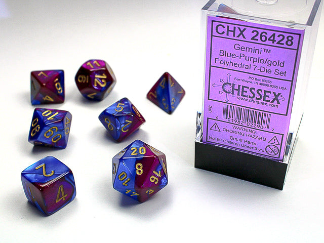 Chessex: Blue-Purple/Gold