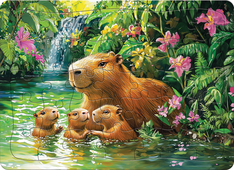 Capybaras Tray Puzzle